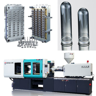 PLC PET 전형 주입형조각 기계 50 - 100mm 노즐 스트로크 2 - 4 톤 에젝터 힘